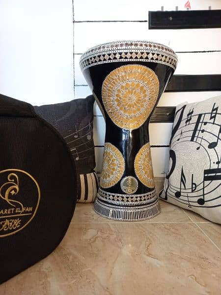 طبله جوهره الفن مميزه مقاس ٢٣ مع شنطه وجلده 0