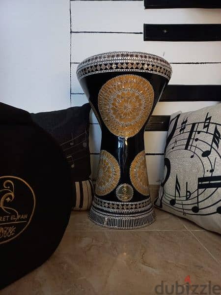 طبله جوهره الفن مميزه مقاس ٢٣ مع شنطه وجلده 1