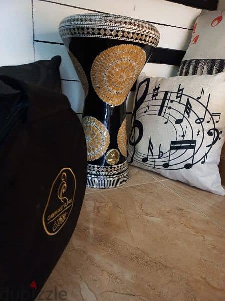 طبله جوهره الفن مميزه مقاس ٢٣ مع شنطه وجلده 2