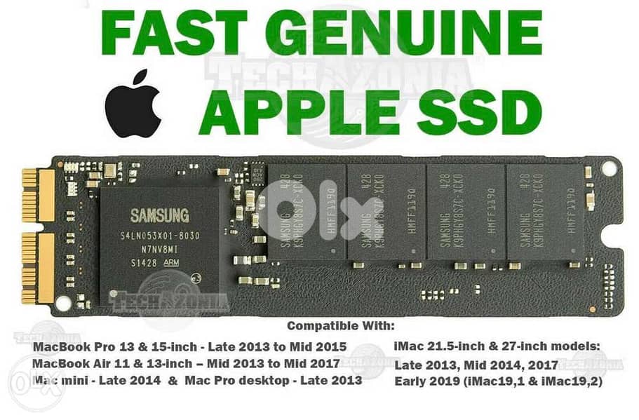 Genuine Apple capacity SSD Flash Storage 0