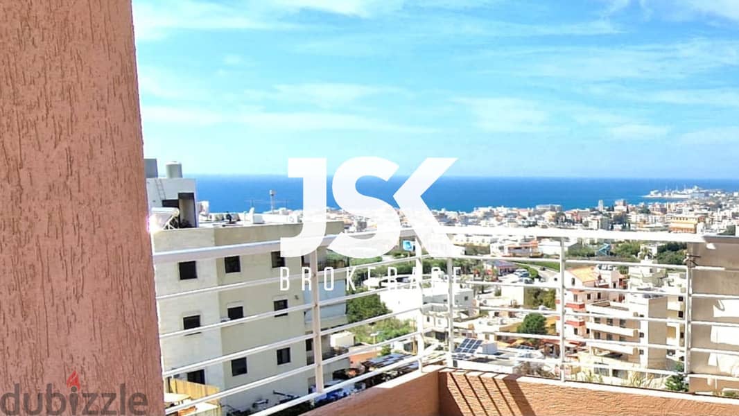 L11973-136 SQM Apartment with Sea View for Sale in Batroun 0