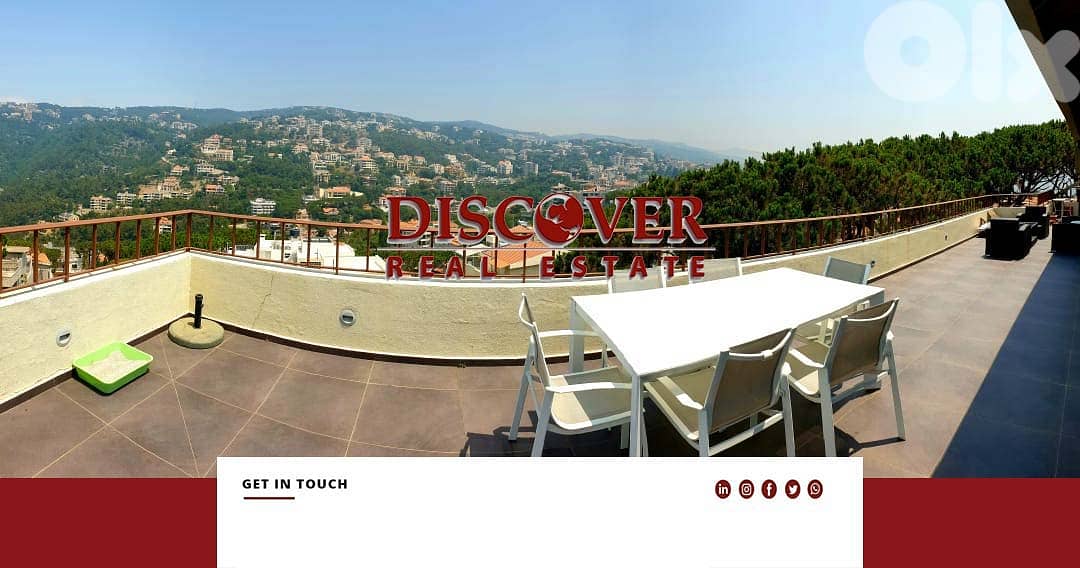 Exceptional 315sqm Roof for sale in Baabdat + view 0