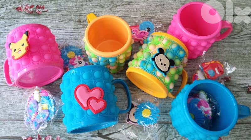 cute heat resistant fidget mugs for kids 1