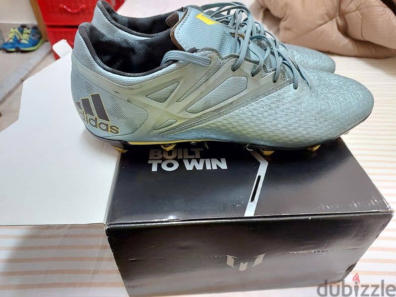 adidas Messi 15.1 FG/AG Ice Metallic/Bright Yellow/Core Black 4