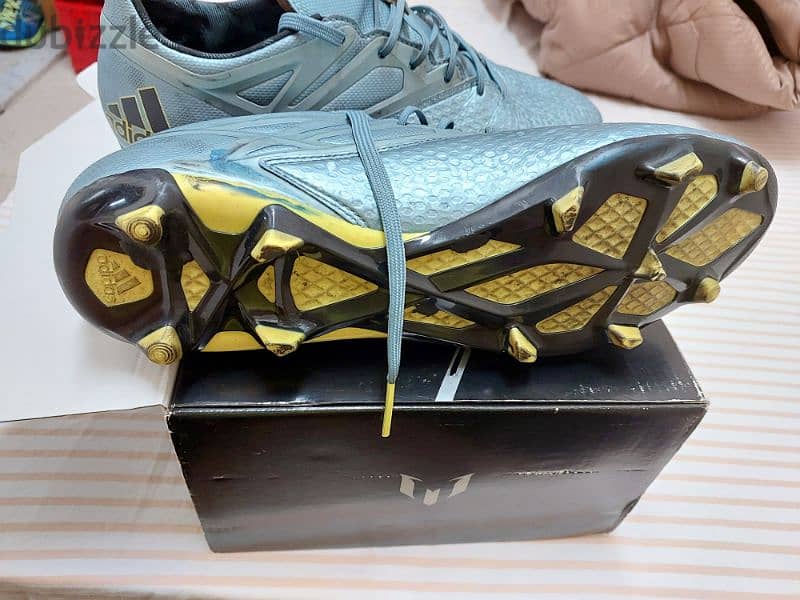 adidas Messi 15.1 FG/AG Ice Metallic/Bright Yellow/Core Black 5