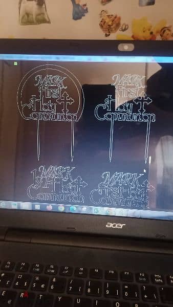 wood plexiglass laser engraving 1