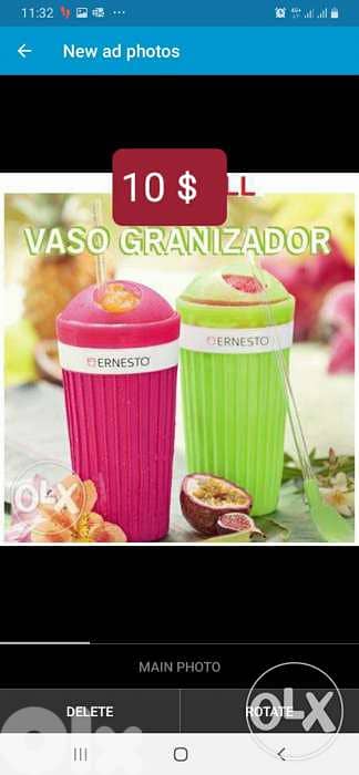 ERNESTO vaso Granizador/ 4$ Delivery 0