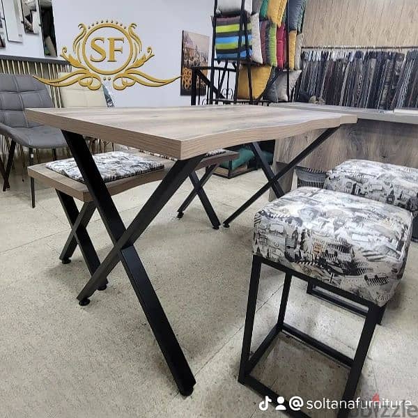kitchen Table with seats. طاولة مطبخ مه بنك وتابوري 1