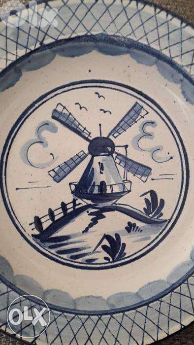 صحن سيراميك إلماني للتعليق ومرسوم ترسيم يد