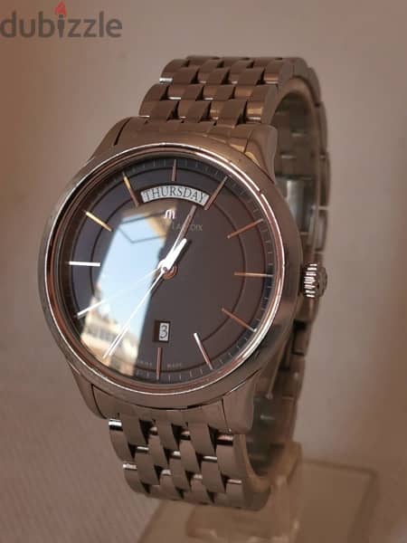 MAURICE LACROIX Les Classiques Day-Date Watch Quartz Men's 38mm Black 1