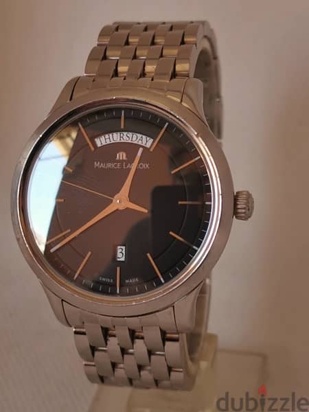 MAURICE LACROIX Les Classiques Day-Date Watch Quartz Men's 38mm Black 6