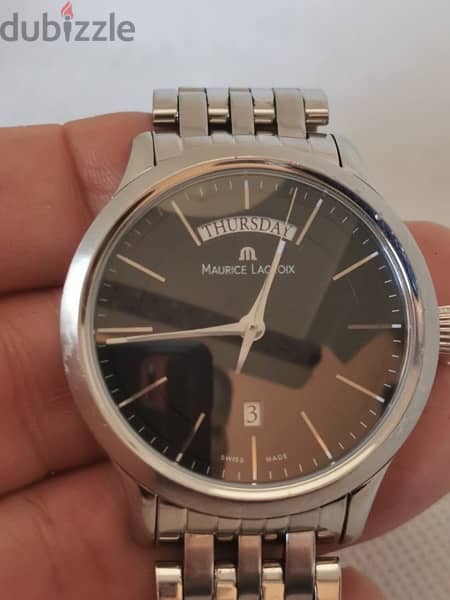 MAURICE LACROIX Les Classiques Day-Date Watch Quartz Men's 38mm Black 7