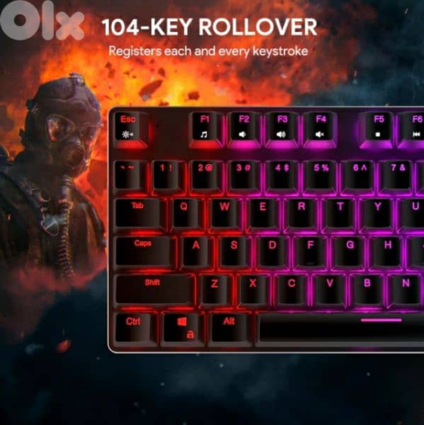 AUKEY KMG12 Mechanical Keyboard 104key/ 4 $ delivery. 5
