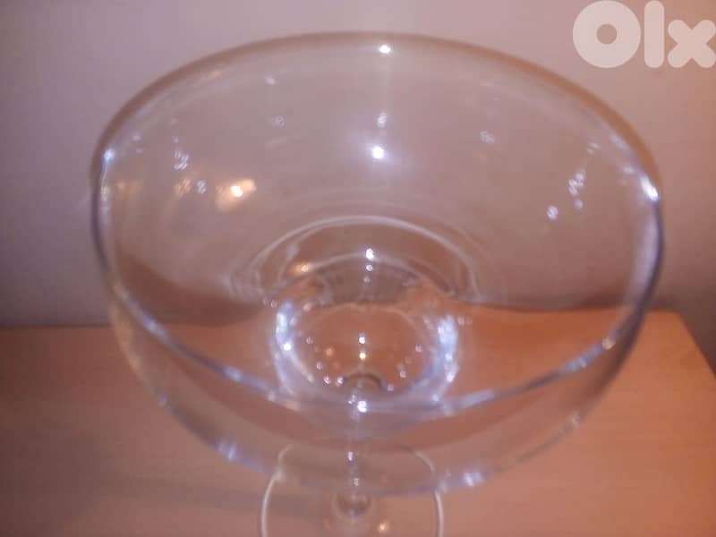 pack of 6 cocktail / ice cream / drink glasses made turkey 20*11.5cm 2