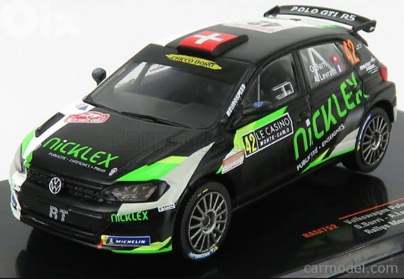 Polo GTI R5(Rally Monte Carlo '20) diecast car model 1;43. 0