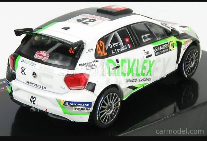 Polo GTI R5(Rally Monte Carlo '20) diecast car model 1;43. 4