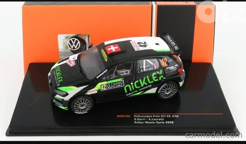 Polo GTI R5(Rally Monte Carlo '20) diecast car model 1;43. 5