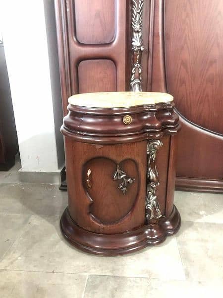 غرفة نوم خشب زان صناعة مصريه مستعملة بحالة جيدا 19