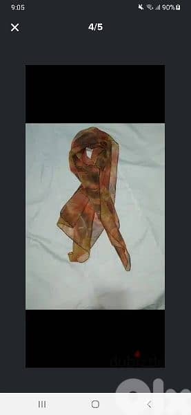scarf colour mustard and orange silk 4