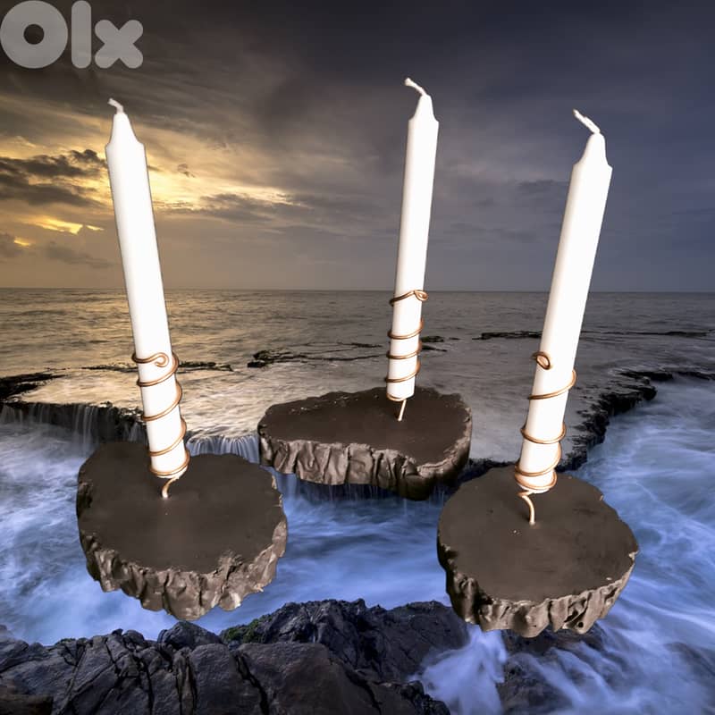concrete candle pads 0