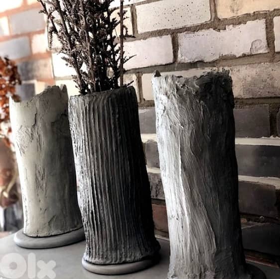 Concrete Vases for flowers 0