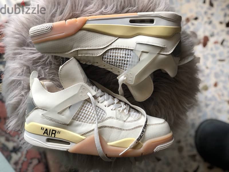 Jordan 4 SP x Off-White Mid Sail W Size 37 1