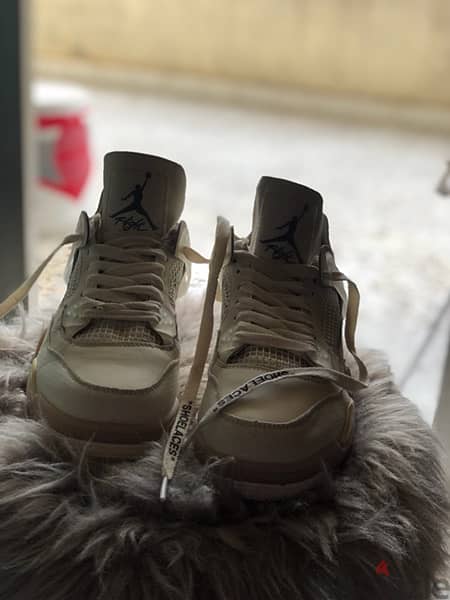 Jordan 4 SP x Off-White Mid Sail W Size 37 6