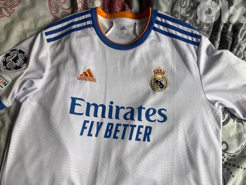 real madrid r carlos 2021/2022 home limited edition adidas jersey 3