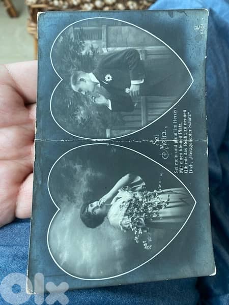 كرت بريدي الماني كان الجنود الالمان يتلقون هذه الرسائل من احبائهم ١٩١٧ 0