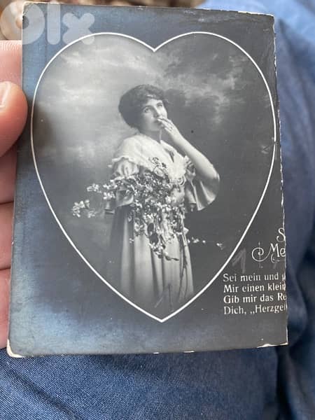 كرت بريدي الماني كان الجنود الالمان يتلقون هذه الرسائل من احبائهم ١٩١٧ 2