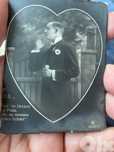 كرت بريدي الماني كان الجنود الالمان يتلقون هذه الرسائل من احبائهم ١٩١٧ 3