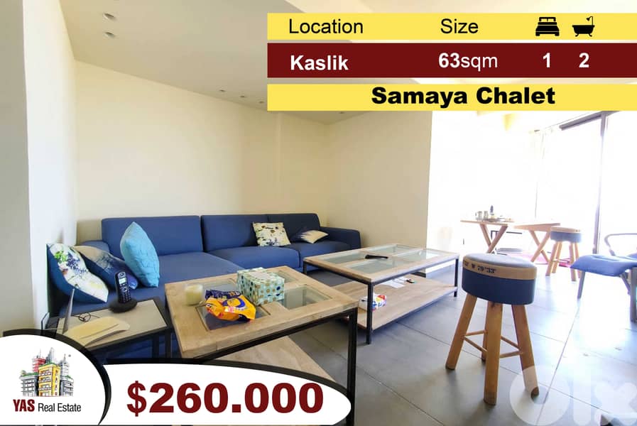 Kaslik / Samaya 63m2 | Redesigned Chalet | View | Payment Facilties|TO 0