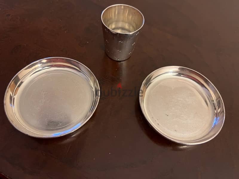 Christofle Silver Ashtrays & Cigarets Holder 2