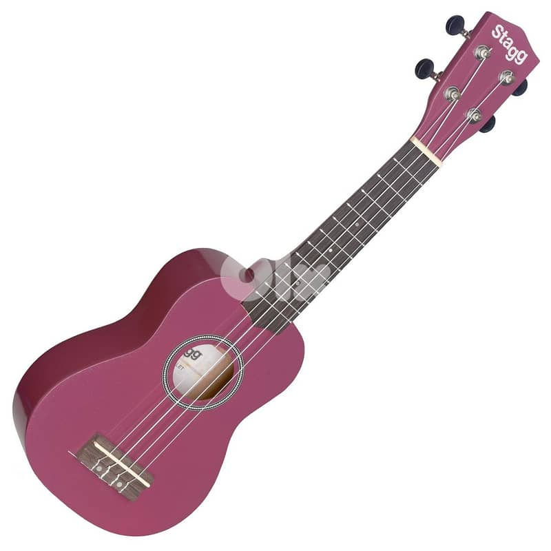Stagg Soprano Ukulele with nylon gigbag-Violet 1