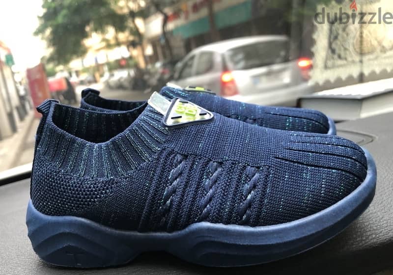 kids shoes for boy or girl, size 26, navy color 5