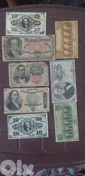 عملات امركية سعر الواحدة  70$ 0