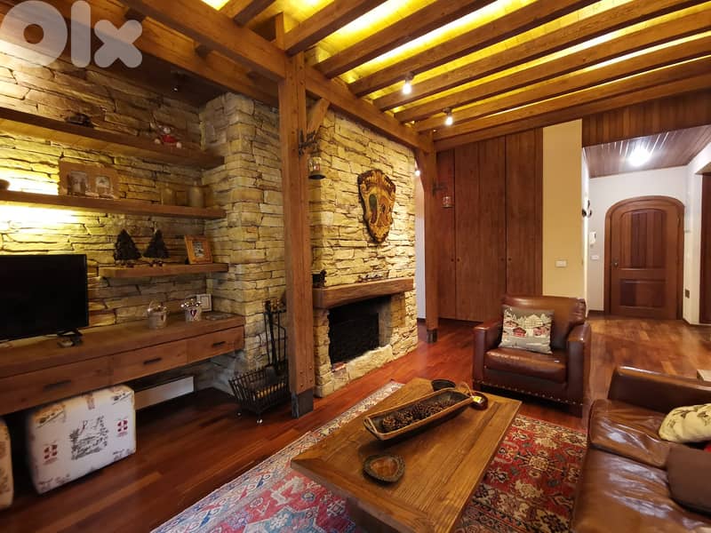 Furnished Chalet with Terrace for Rent in Faraya-Mzaar 2