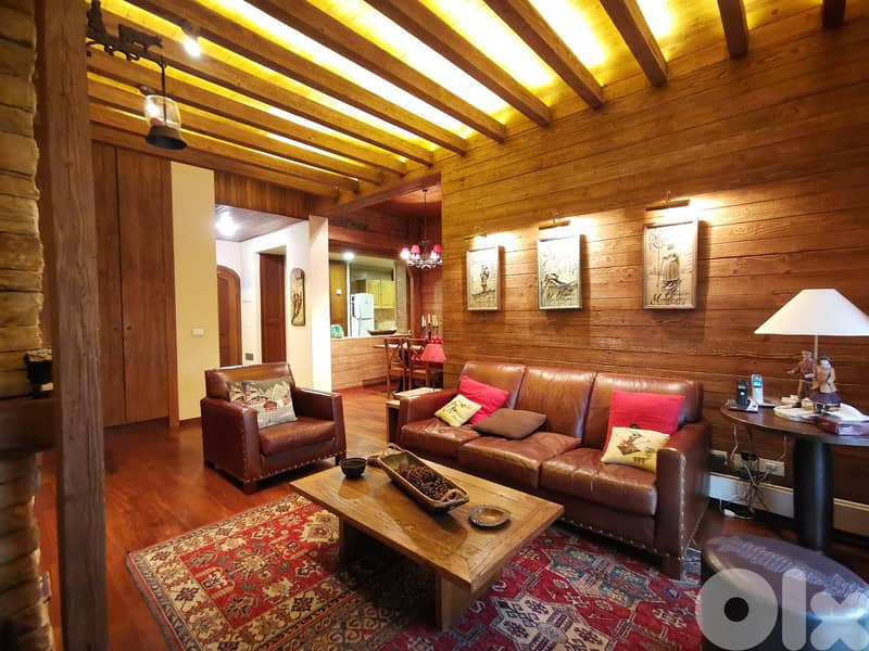 Furnished Chalet with Terrace for Rent in Faraya-Mzaar 3