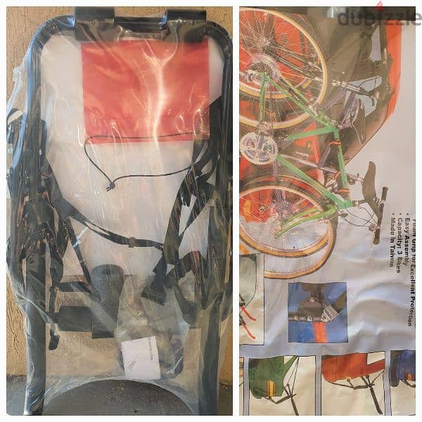 Three bicycles carrier/ Made in Taiwan (brand new) 1