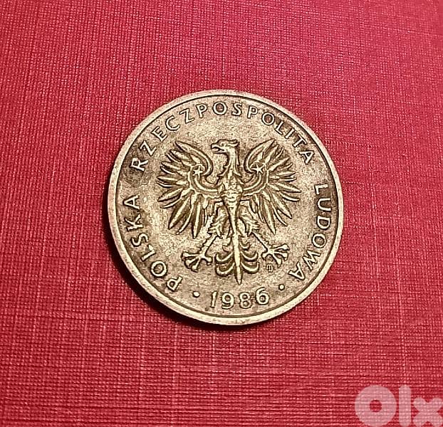 1986 Poland 5 Zlotych 2nd eagle design 0