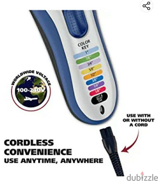 Wahl Color Pro Cordless Rechargeable Hair Clipper &Trimmer/4$ delivery 5