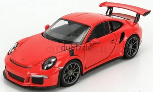 Porsche GT3 RS diecast car model 1:24