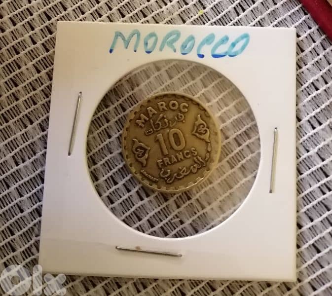 1951 Morocco 10 Francs Mohamad V AH1371 2