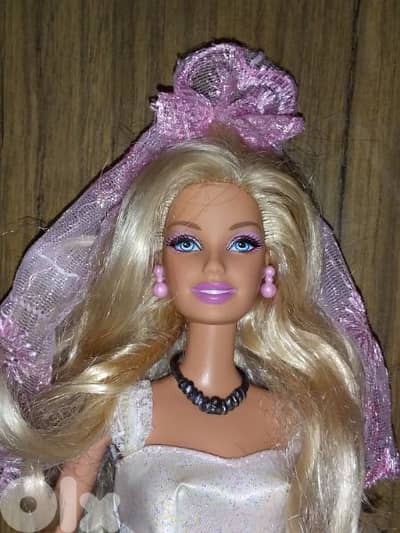 WEDDING BRIDE Barbie Mattel great doll 2010 in bridal dress +shoes=25$