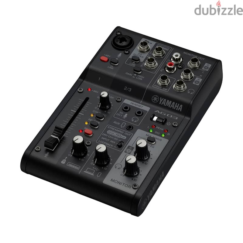 Yamaha AG03 Mk2 3-channel Mixer and USB Audio Interface 1
