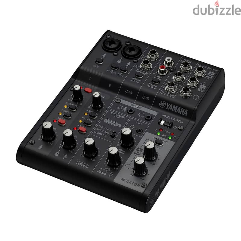 Yamaha AG06 Mk2 6-channel Mixer and USB Audio Interface 1