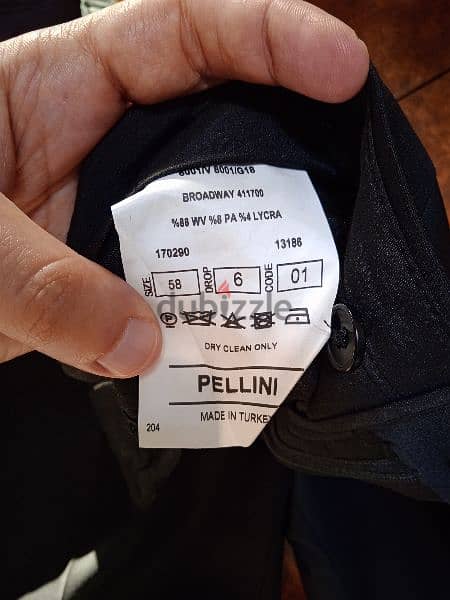 pellini black suit like new 13