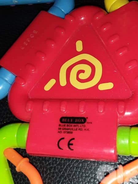BLUE BOX BABY Colored Great Medium syze Toy 1 To 2 years Open parts 4