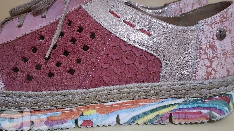 Maciejka espadrilles real leather shoes size 40 5