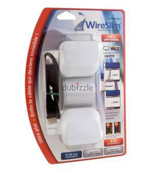 wireslim for tv with cables 0
